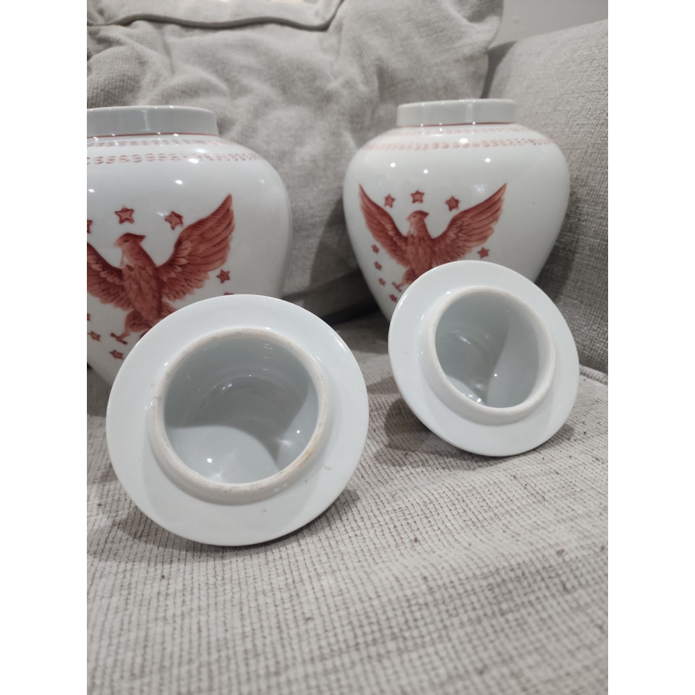 Ethan Allen Chinoserie Ginger Jar (both Jars) - Picture 3 of 9
